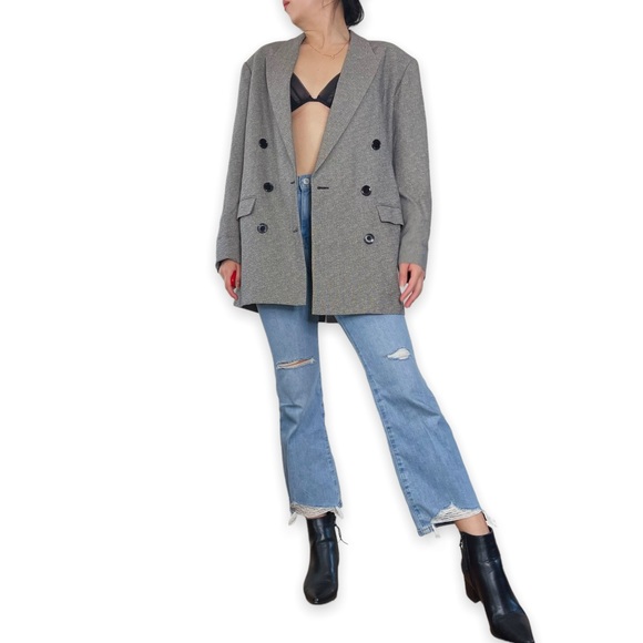 $1280 Isabel Marant Grey Double Breasted Blazer Size 34 - Picture 7 of 16